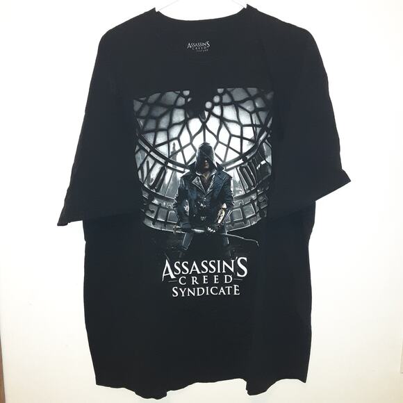 Assassins Creed Syndicate T Shirt Mens 2XL Video Game Black Short Sleeve 2015 - Picture 2 of 6